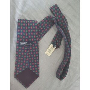 Polo Ralph Lauren Silk Diamond Pattern Necktie Navy Red Green Men NWT